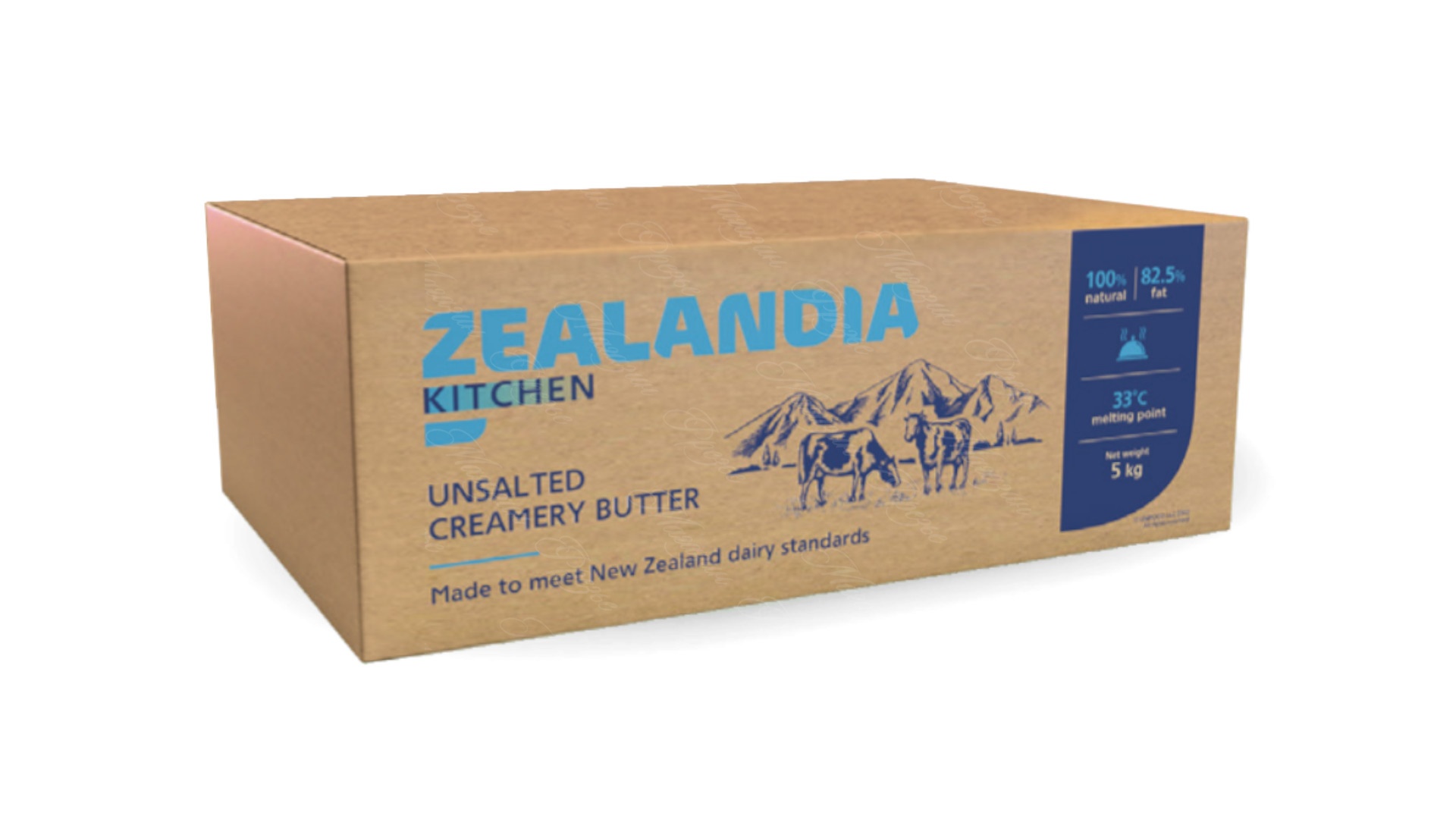 Масло «Традиционное» монолит 5 кг 82,5% Зеландия Китчен / Zealandia Kitchen от кондитерского магазина Фрезье https://fraisier.ru