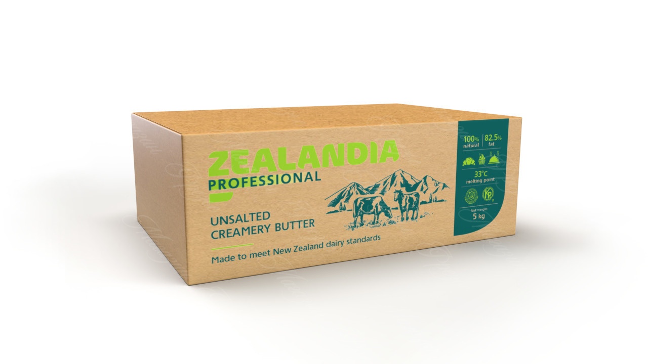 Масло «Традиционное» монолит 5 кг 82,5 % Зеландия Профессиональное / Zealandia Professional от кондитерского магазина Фрезье https://fraisier.ru